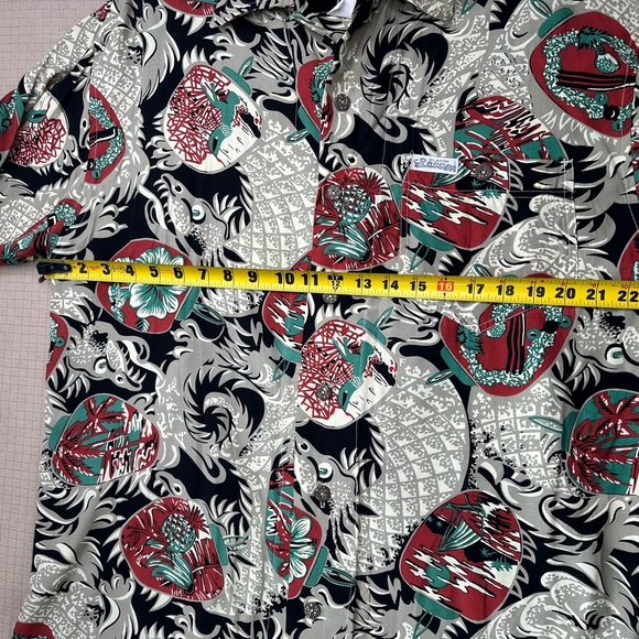 Lassen Men’s Retro Hawaiian Button Up Shirt Size XL Made In USA Beach Vacation - Picture 9 of 11